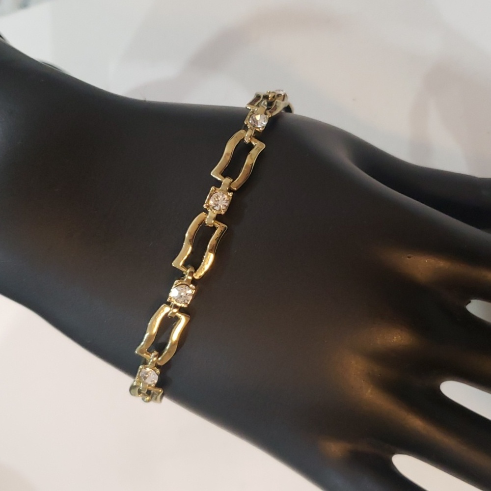 Vintage Rectangle Link Bracelet